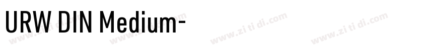 URW DIN Medium字体转换